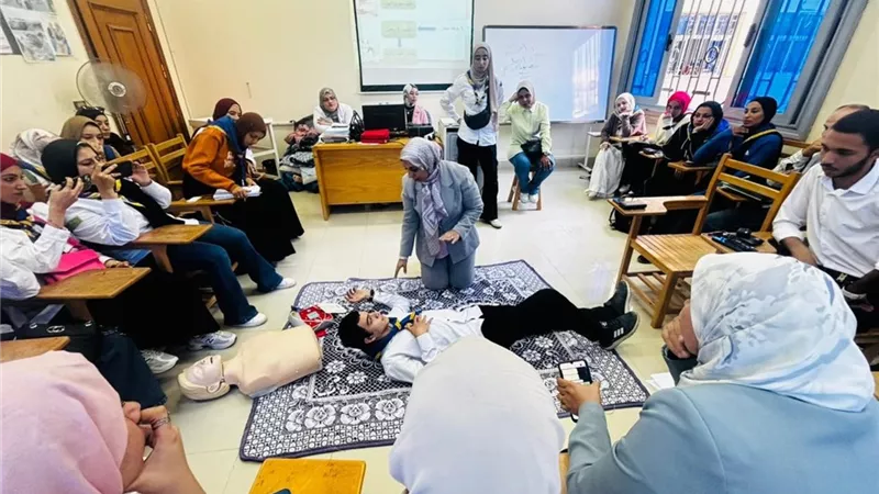 جامعة كفر الشيخ تنظم دورة الإسعافات الأولية المتخصصة للجوالة