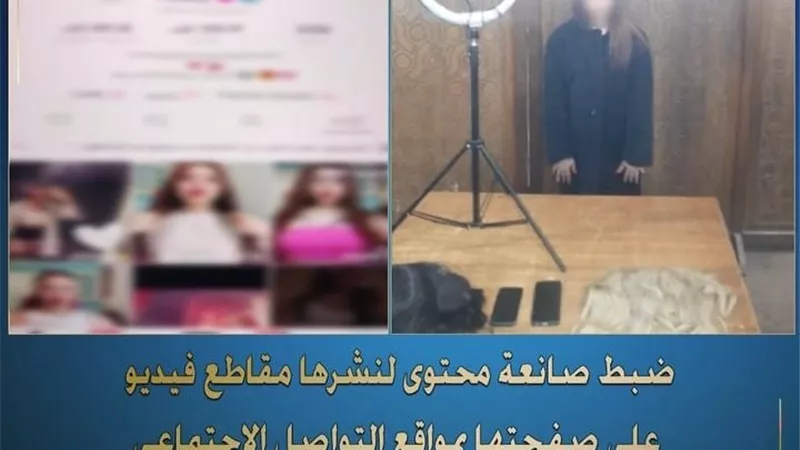 سقوط بلوجر نشرت مقاطع فيديو خليعة عبر صفحتها بمواقع التواصل 