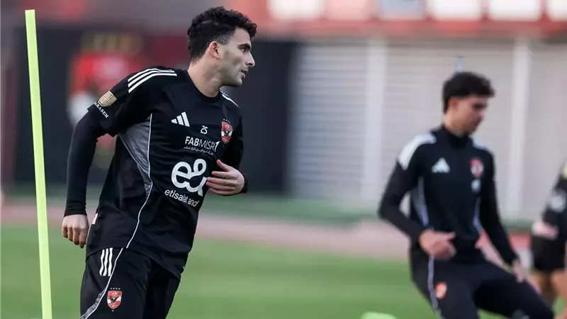  زيزو ينتظم في تدريبات الأهلي الجماعية استعدادًا لشبيبة القبائل