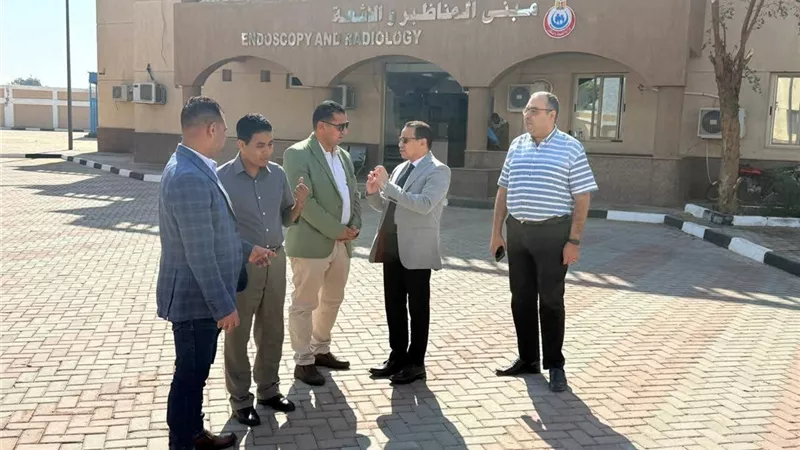 وفد من الصحة يتفقد مستشفى حميات الأقصر