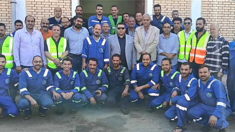 رئيس مياه البحيرة يتفقد قطاع الخدمات الفنية والورش بالشركة 