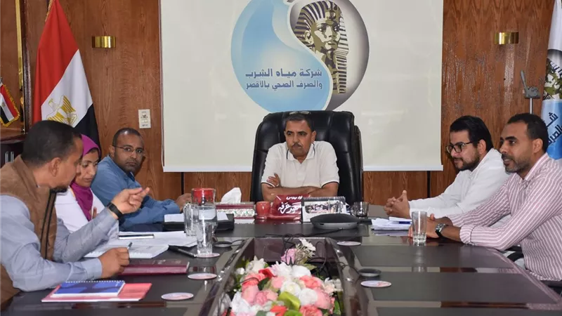 مياه الشرب وبنك التنمية الأفريقي يتابعان إنجاز مشروع الصرف الصحي بالأقصر