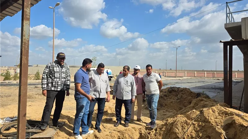 رئيس مياه الشرب يتفقد محطات المنطقة الصناعية بقويسنا في المنوفية 