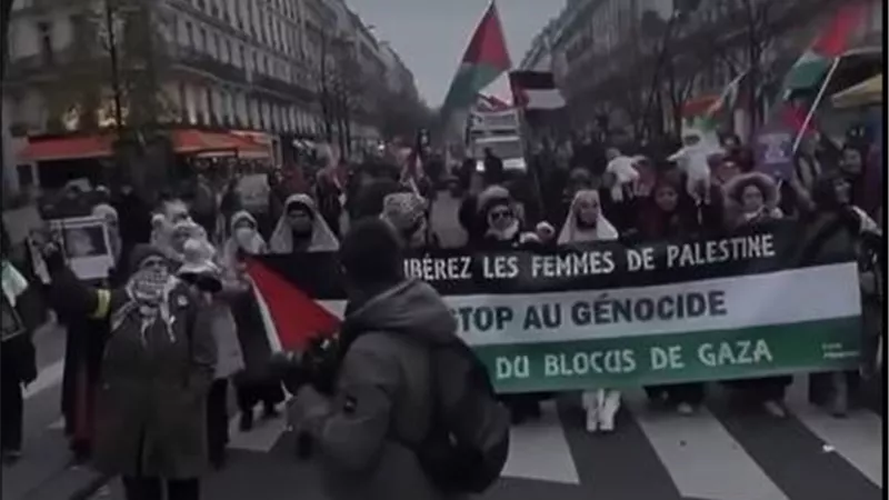 «فلسطين عربية»..  مظاهرات متواصلة في باريس دعمًا لغزة 