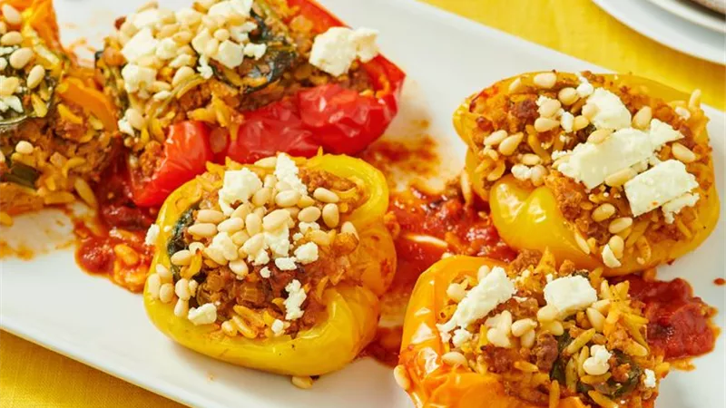 وصفة يونانية.. طريقة عمل الفلفل المحشي بالأرز واللحم المفروم