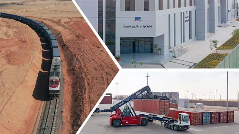 ميناء أكتوبر الجاف.. بوابة مصر اللوجستية المتكاملة| فيديو