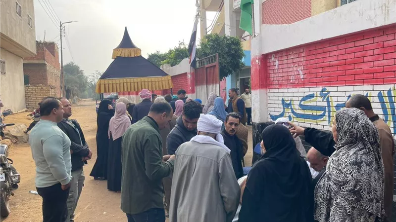انتخابات النواب.. طوابير أمام لجان مدرسة أولاد سالم في أبو حماد بالشرقية