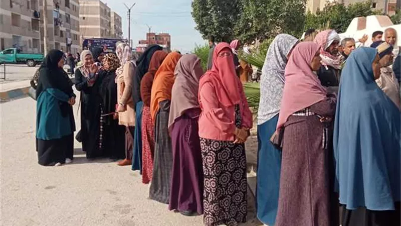 حضور لافت للمرأة السيناوية فى الانتخابات البرلمانية|فيديو