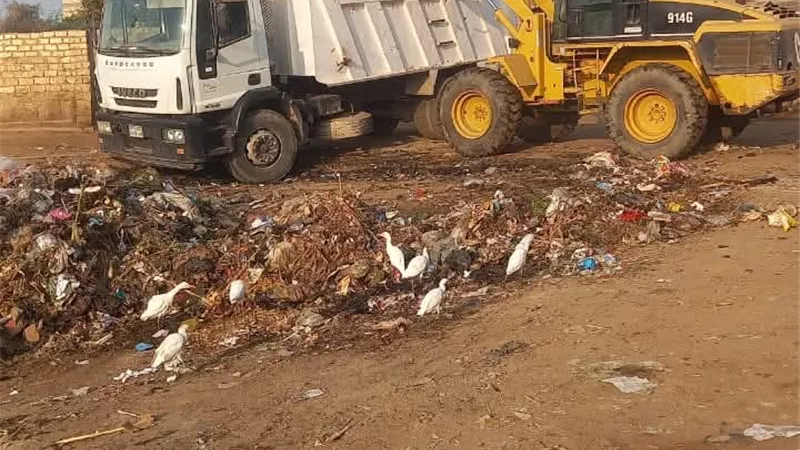 حملات مكثفة لرفع مستوى النظافة وتحسين الخدمات بمركز الواسطى
