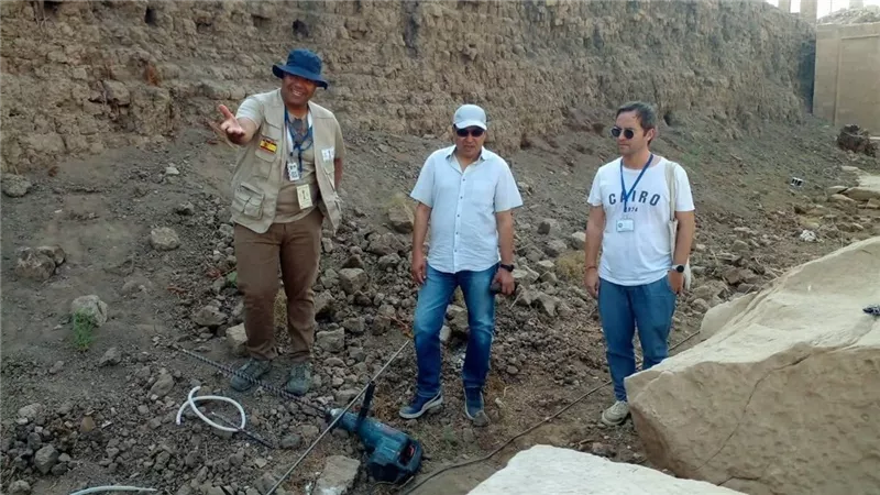 متابعة علمية دقيقة لأعمال البعثة الإسبانية في معابد الكرنك بالأقصر