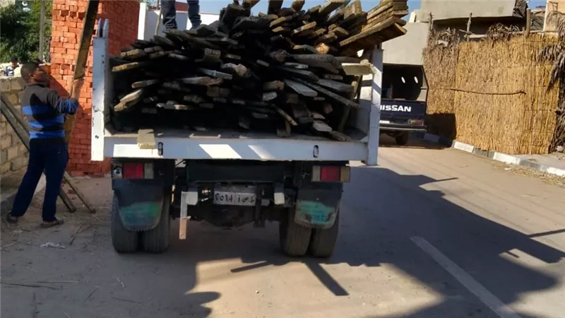 إيقاف أعمال بناء بدون ترخيص في الإسماعيلية