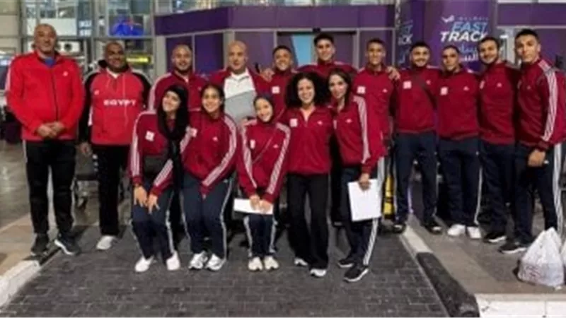 بعثة منتخب الكانوى والكياك تغادر إلى أنجولا للمشاركة في البطولة الأفريقية