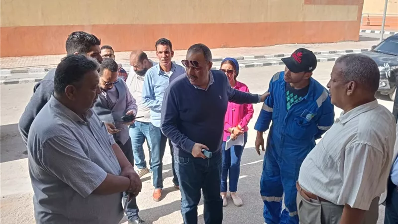 رئيس مياه القناة يتفقد محطة الكاب المرشحة ببورسعيد 