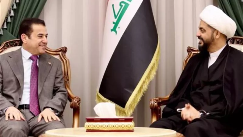 «الخزعلي» يبحث مع مستشار الأمن القومي العراقي شكل الحكومة القادمة بالبلاد