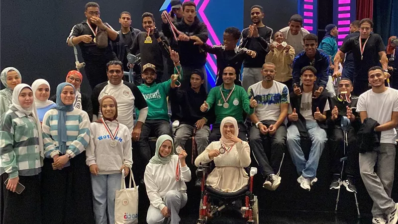 جامعة حلوان تحصد الترتيب الأول على مستوى الجامعات ببطولة ذوي الهمم|صور