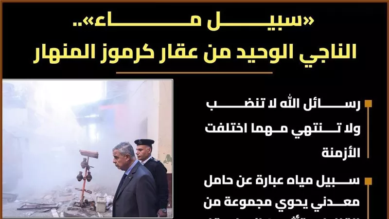 «سبيل ماء» الناجي الوحيد من عقار كرموز المنهار