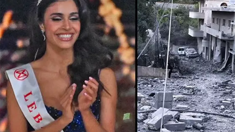 كواليس زيارة وصيفة ملكة جمال الكون لقريتها المدمرة بجنوب لبنان