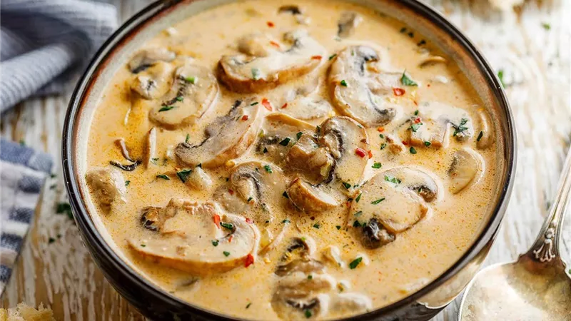 طريقة عمل شوربة المشروم بالكريمة.. مذاق لا يُقاوم بخطوات سهلة وسريعة