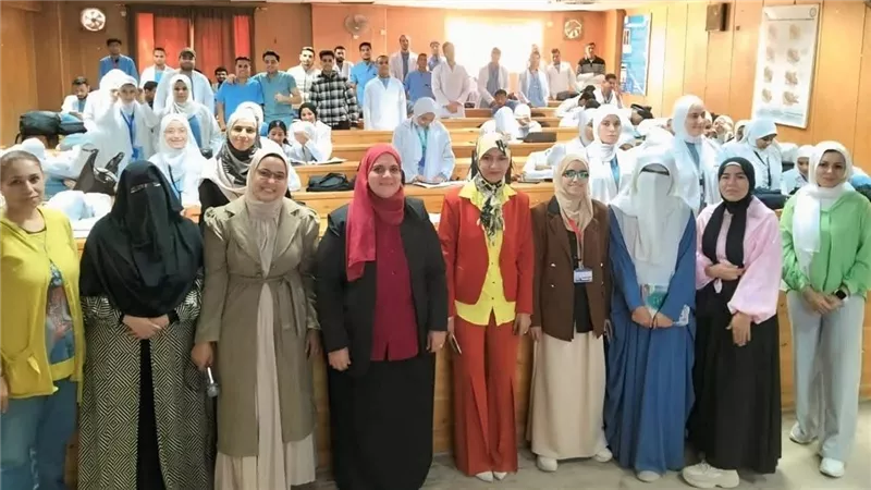 كلية التمريض ببني سويف تنظم فعاليات توعية عن الانسداد الرئوي