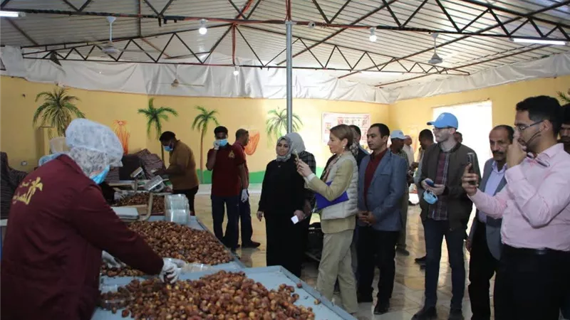مديرة مكتب اليونسكو تتفقد مشروعات وتعقد لقاءات بالوادى الجديد