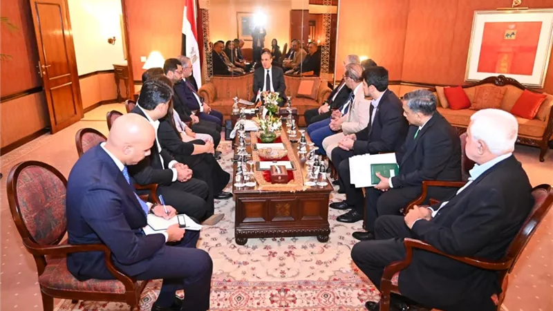 وزير الخارجية يبحث تدشين خط ملاحي بين مينائي السخنة وجوادر الباكستاني