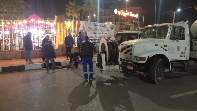 مياه القناة: استمرار تطهير شنايش الأمطار استعدادا لموسم الشتاء