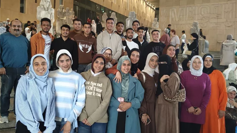 جامعة الدلتا التكنولوجية تنظم زيارات لطلابها إلى المتحف المصري الجديد