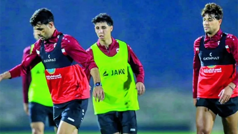 منتخب العراق يجري تدريباته استعدادا لبطولة كأس العرب 2025