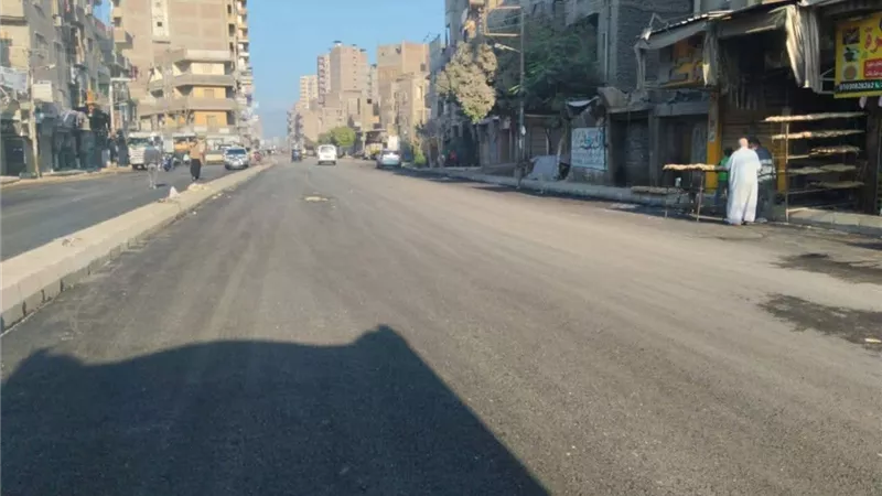  خطة محكمة لرفع كفاءة رصف شارع الجلاء في المحلة الكبرى