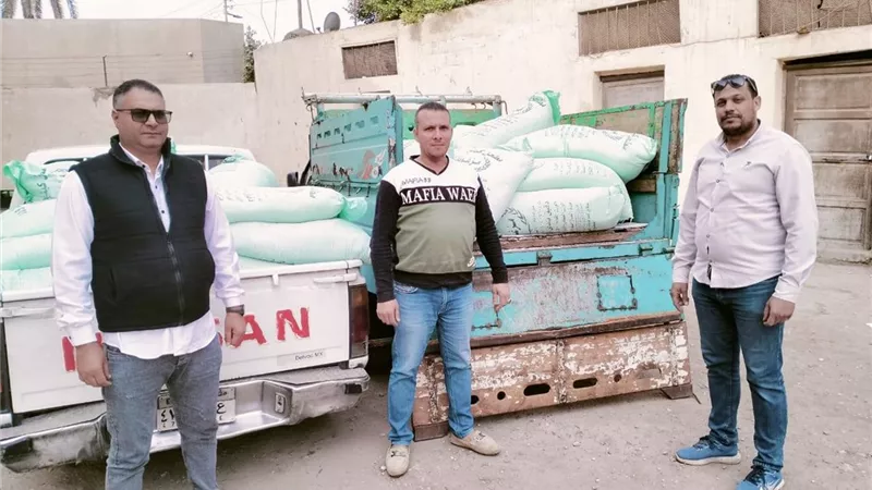ضبط 9 أطنان دقيق و1100 أسطوانة بوتاجاز تجاري مهربة في البدرشين