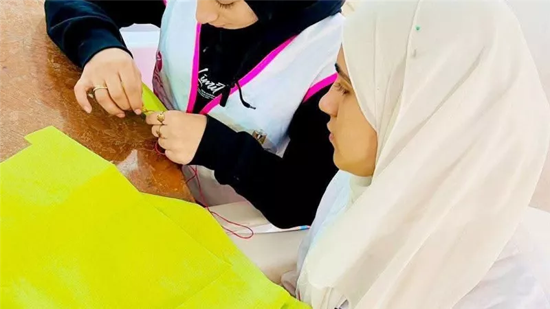 تنظيم ورشة إكسسوارات العروسة بمركز التنمية الشبابية في بيلا|صور