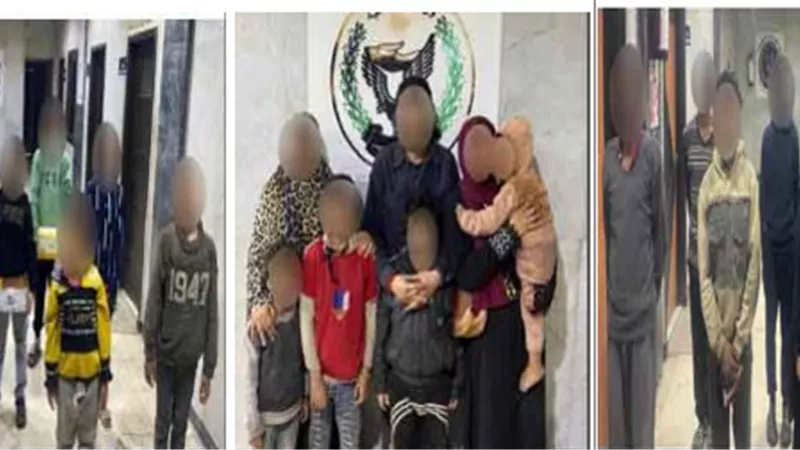 الشرطة تكشف شبكة استغلال الأطفال في التسول.. ضبط 14 حدثا مع المتهمين