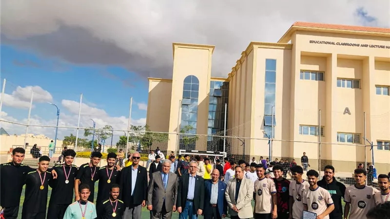 جامعة برج العرب التكنولوجية تختتم نهائيات كرة القدم وتنس الطاولة