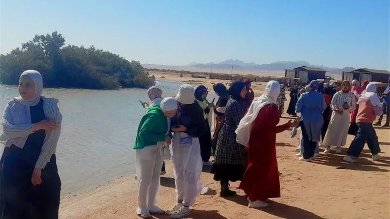 زيارة ميدانية لمحمية نبق ضمن ملتقى فتيات أهل مصر الـ22