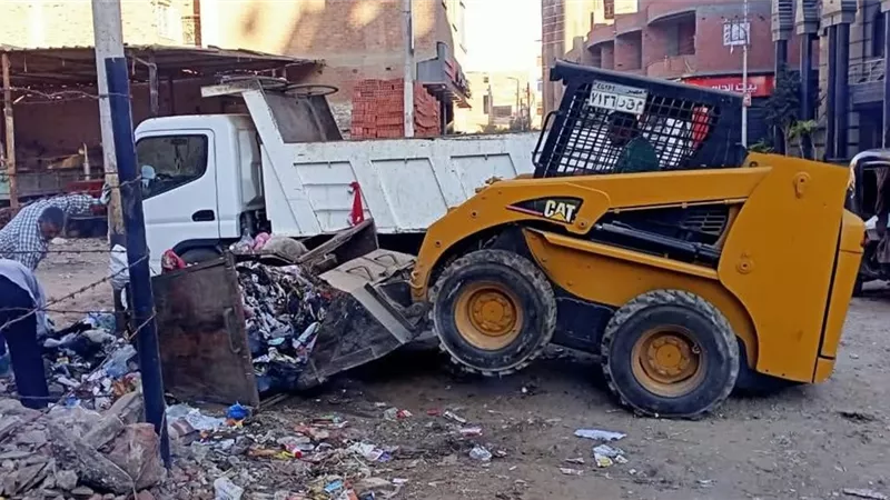 حملات مكثفة لرفع كفاءة النظافة والبيئة بمركز الباجور بالمنوفية