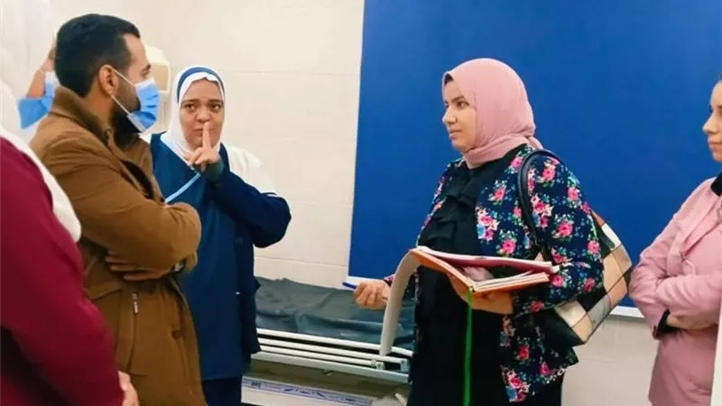 مرور مسائي مكثف على مستشفى الصدر ببني سويف لمتابعة جودة الخدمات