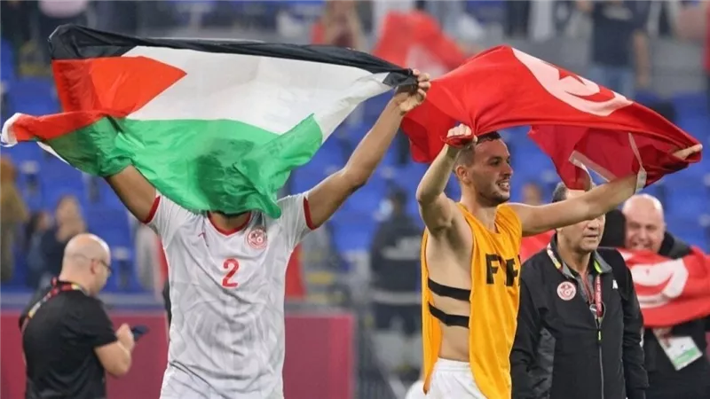 كأس العرب..  تونس تتقدم على منتخب فلسطين بالشوط الأول