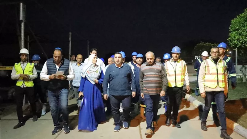 رئيس مياه البحيرة يتابع جاهزية المحطات لاستقبال الأمطار بالدلنجات