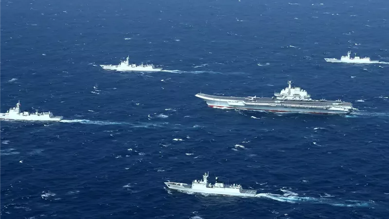 الصين تنشر سفنًا حربية من البحر الأصفر إلى غرب المحيط الهادئ|فيديو