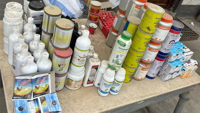 الغربية تصادر 140 عبوة أدوية بيطرية منتهية الصلاحية ومجهولة المصدر