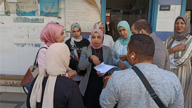 متابعة لمكافحة الأمراض المتوطنة على أعمال الفحص الدوري للتلاميذ بالبحيرة