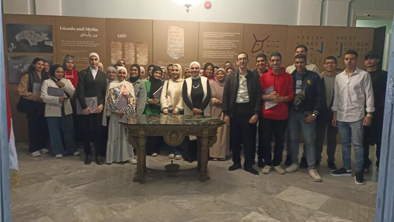 طلاب جامعة الإسكندرية يشاركون في معرض البحر المتوسط بالقنصلية الإيطالية