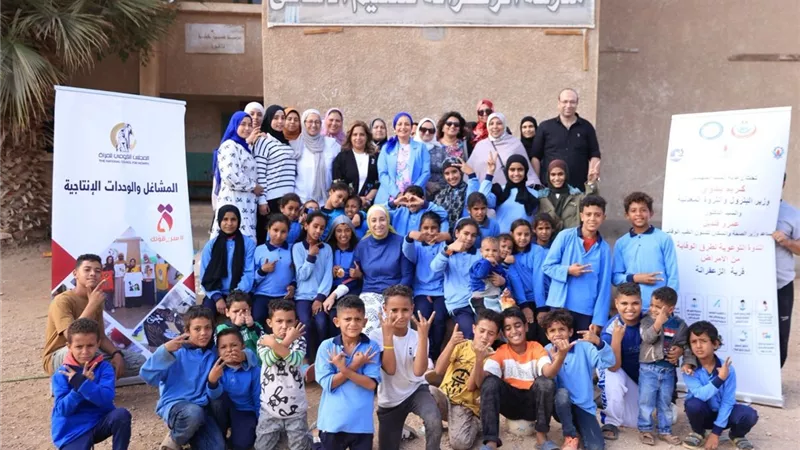 «القومي للمرأة» ينظم دورات تدريبية للأعمال اليدوية بقرية الزعفران