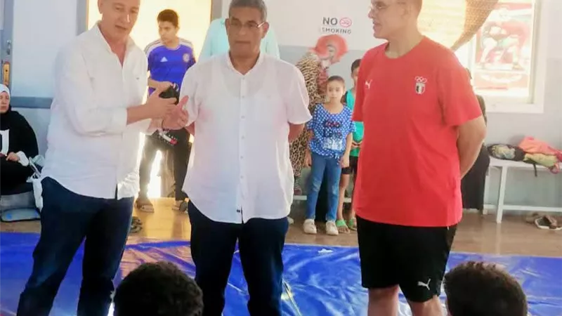 وكيل الشباب والرياضة بكفر الشيخ يتفقد تدريبات المشروع القومي للموهبة فى بيلا