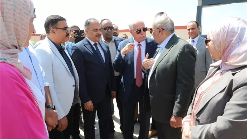 مستشار رئيس الجمهورية ومحافظ الشرقية يتفقدان توسعات محطة معالجة السدس بالإبراهيمية