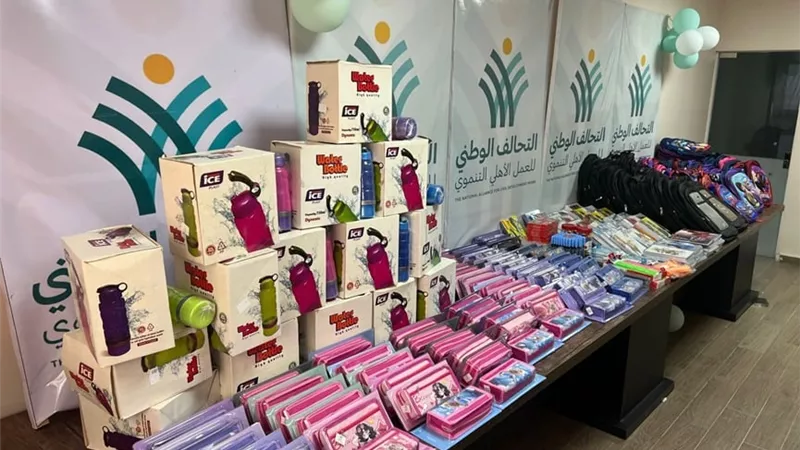 التحالف الوطنى يوزع 1000 شنطة مدرسية ووجبات للأسر الأولى بالرعاية بالغربية