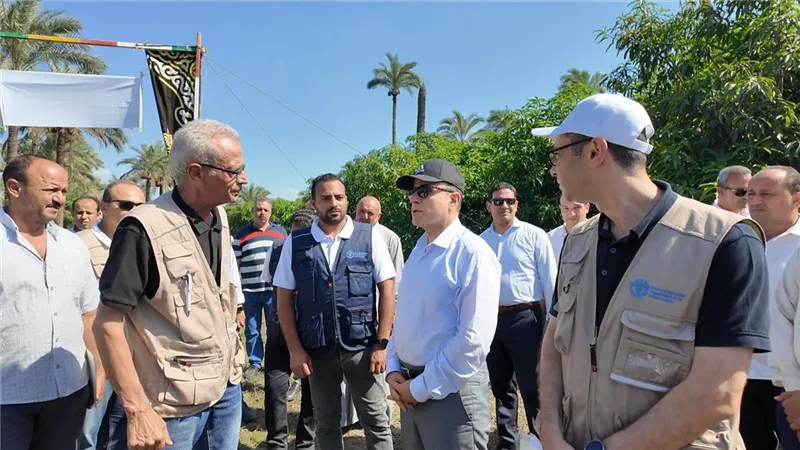 محافظ كفرالشيخ يتابع تجربة زراعة الأرز «الجاف» فى أبو شعلان 