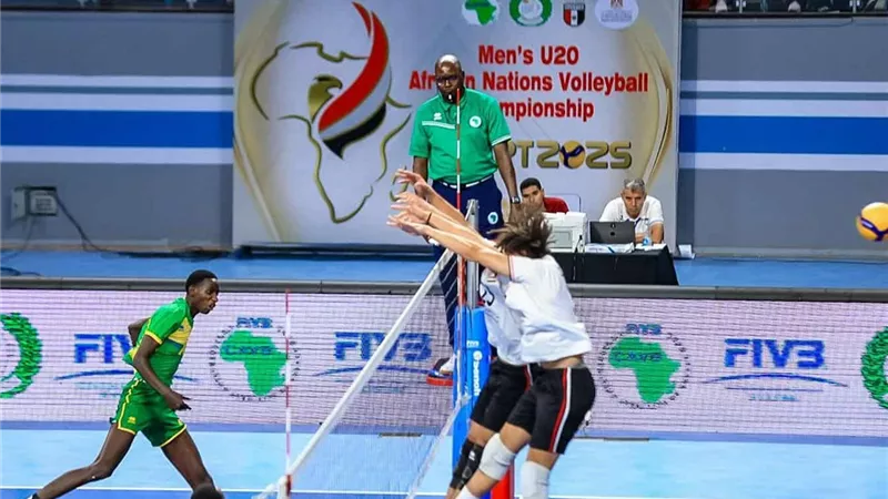 منتخب مصر للشباب يتأهل لنصف نهائي إفريقيا للطائرة بفوز مثير على رواندا