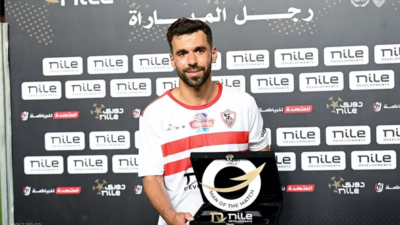 عبدالله السعيد رجل مباراة الزمالك والإسماعيلي 