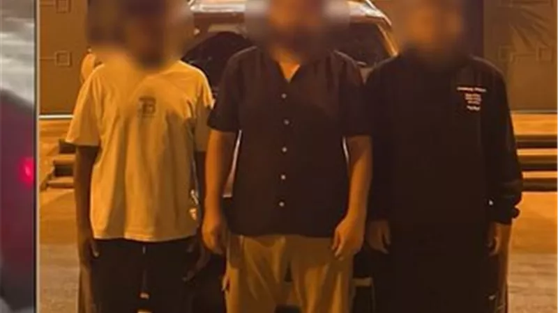 فيديو رعونة على الطريق العام  يقود 3 طلاب لقسم التجمع 
